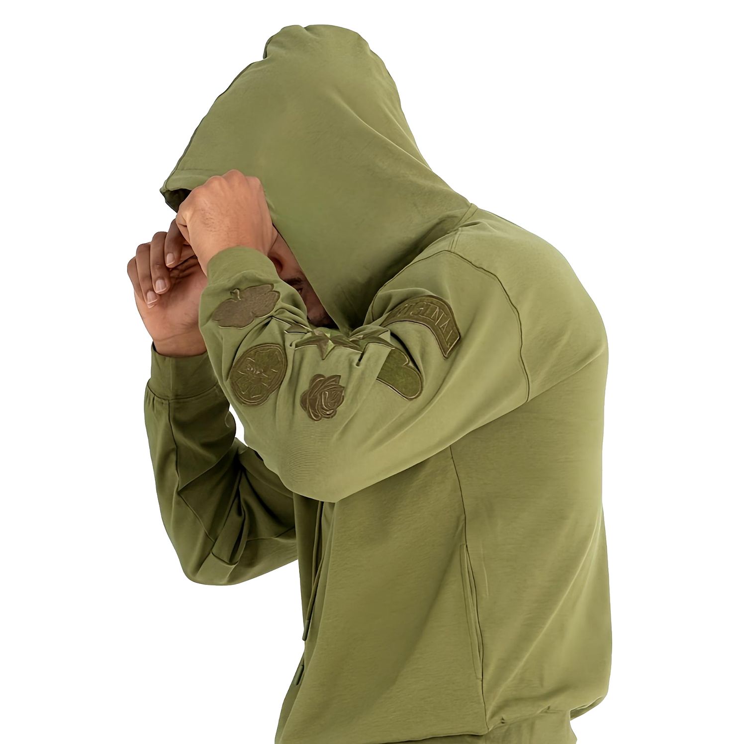 Men's Menswear Patches Hoodie