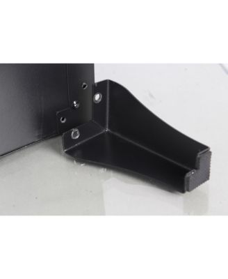 inch three sided glass electric fireplace with feet