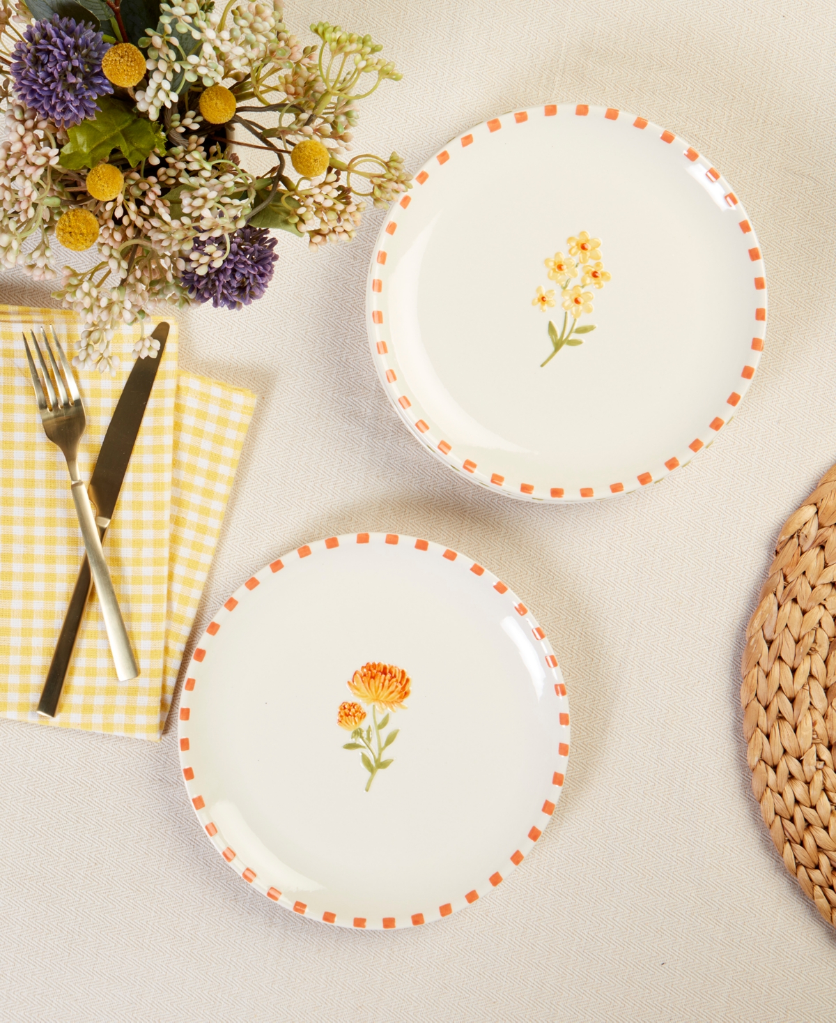 Haven Floral Salad Plate, Set of 4