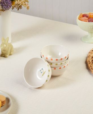 Assorted Floral Fruit Bowls, Set of 4, Exclusively at Macy's
