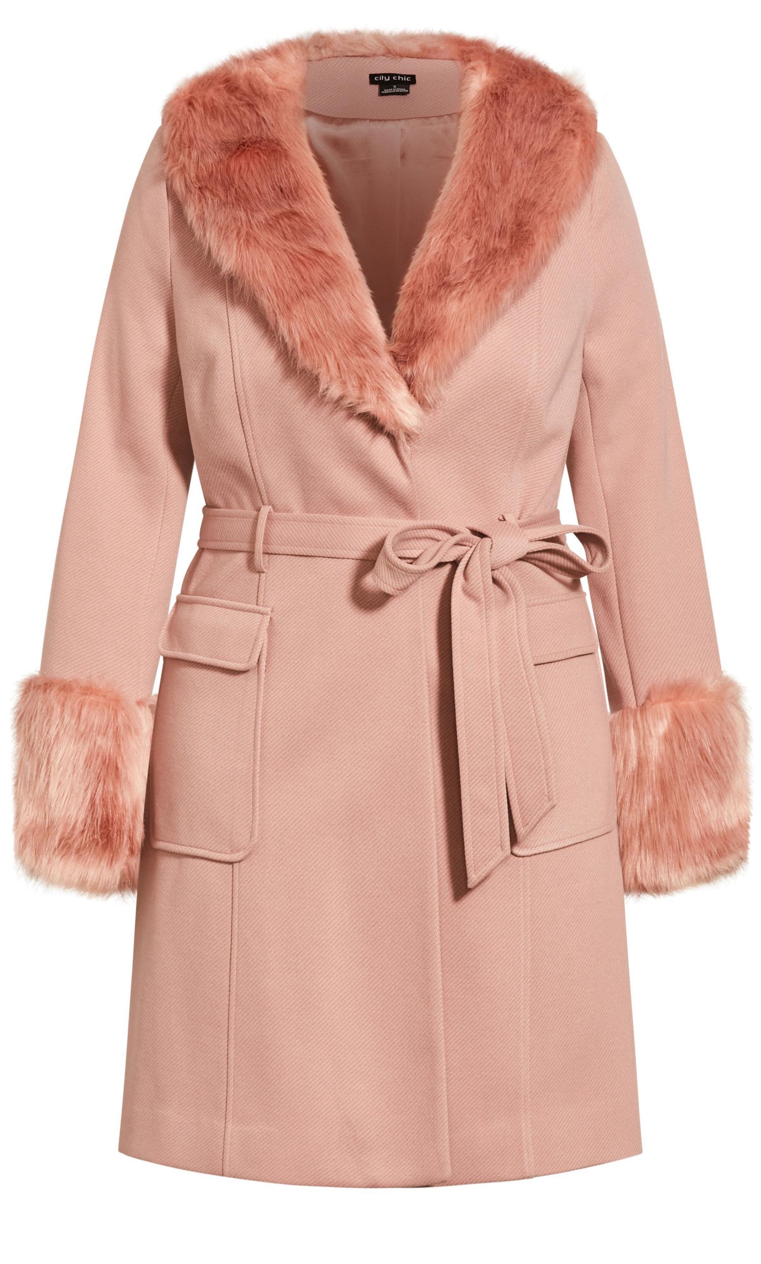 Plus Size Make Me Blush Coat