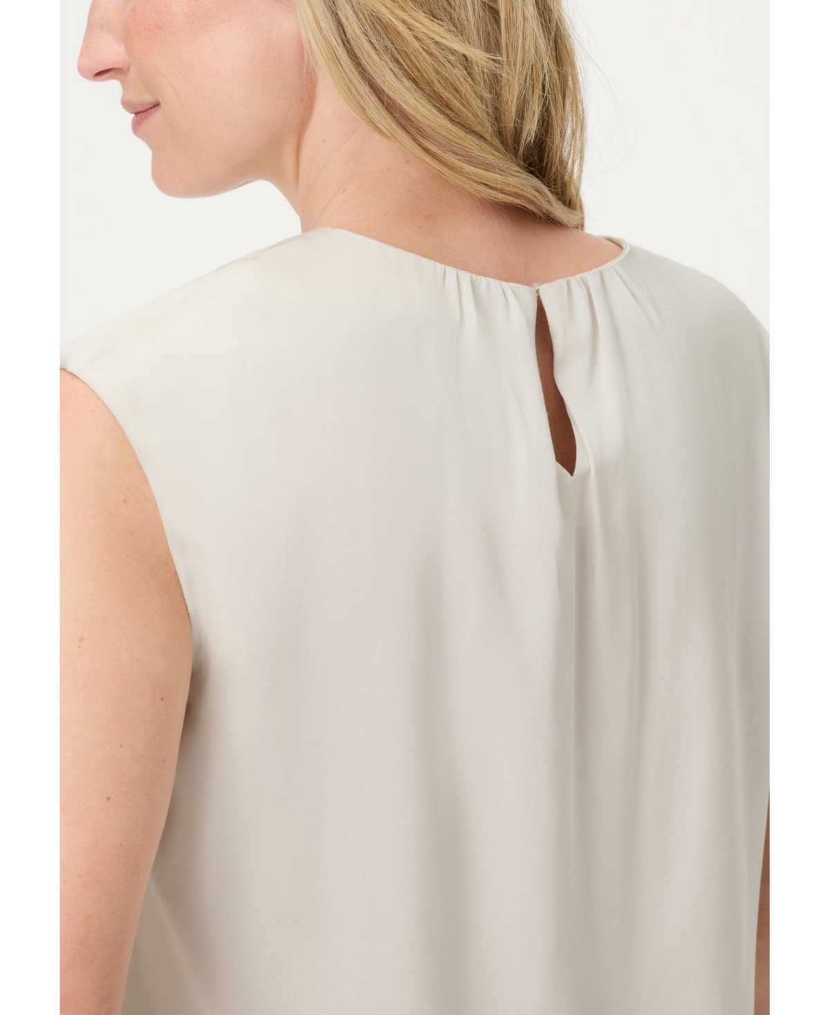 Olsen Women's Satin Effect Sleeveless Shell Top