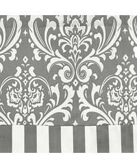 Ozbourne Style Banded 3" Rod Pocket Valance 50" x 16" Gray by