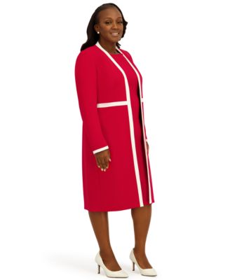 Women's Framed Waist Seam Open Topper Jacket, Regular & Plus