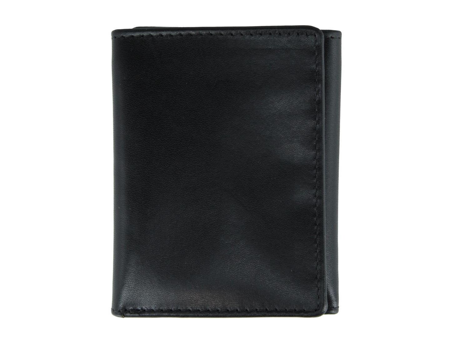 Мужской кошелёк TRAFALGAR Tennyson Tri-Fold Genuine Leather Wallet with ID Window, цвет: Чёрный — фото 1