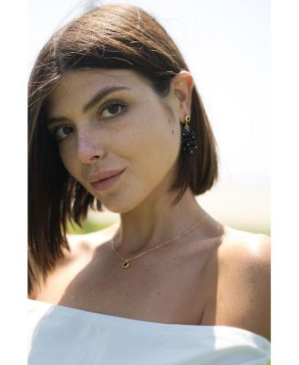 Melanie Obsidian Cascade Cluster Earrings