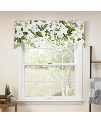 Whitfield Lined Scallop 3" Rod Pocket Valances for Windows 50" x 15" Clover