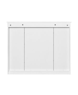 Bathroom Wall Cabinet with Mirror Wall Mounted Medicine Cabinet with 4 Shelves Mirrored Door Storage Cabinet for Small Spaces White