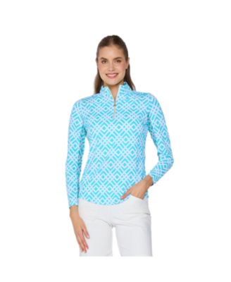 G Lifestyle Women Long Sleeve Mock Neck Top