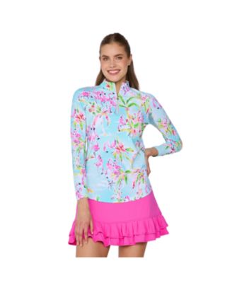 G Lifestyle Women Long Sleeve Mock Neck Top