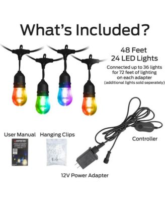 24 ft Sound Reactive Smart Multi-Color Outdoor String Light