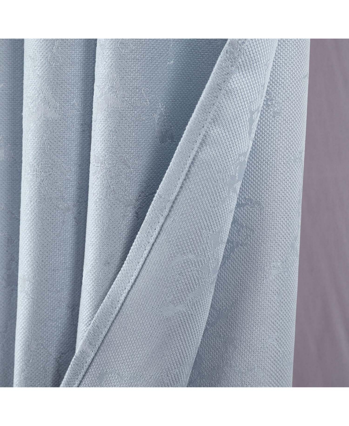 Rt Designer Collection Cosmo Shimmer Jacquard 2 Pack Grommet Curtain Panel Pair 36" x 84" Silver