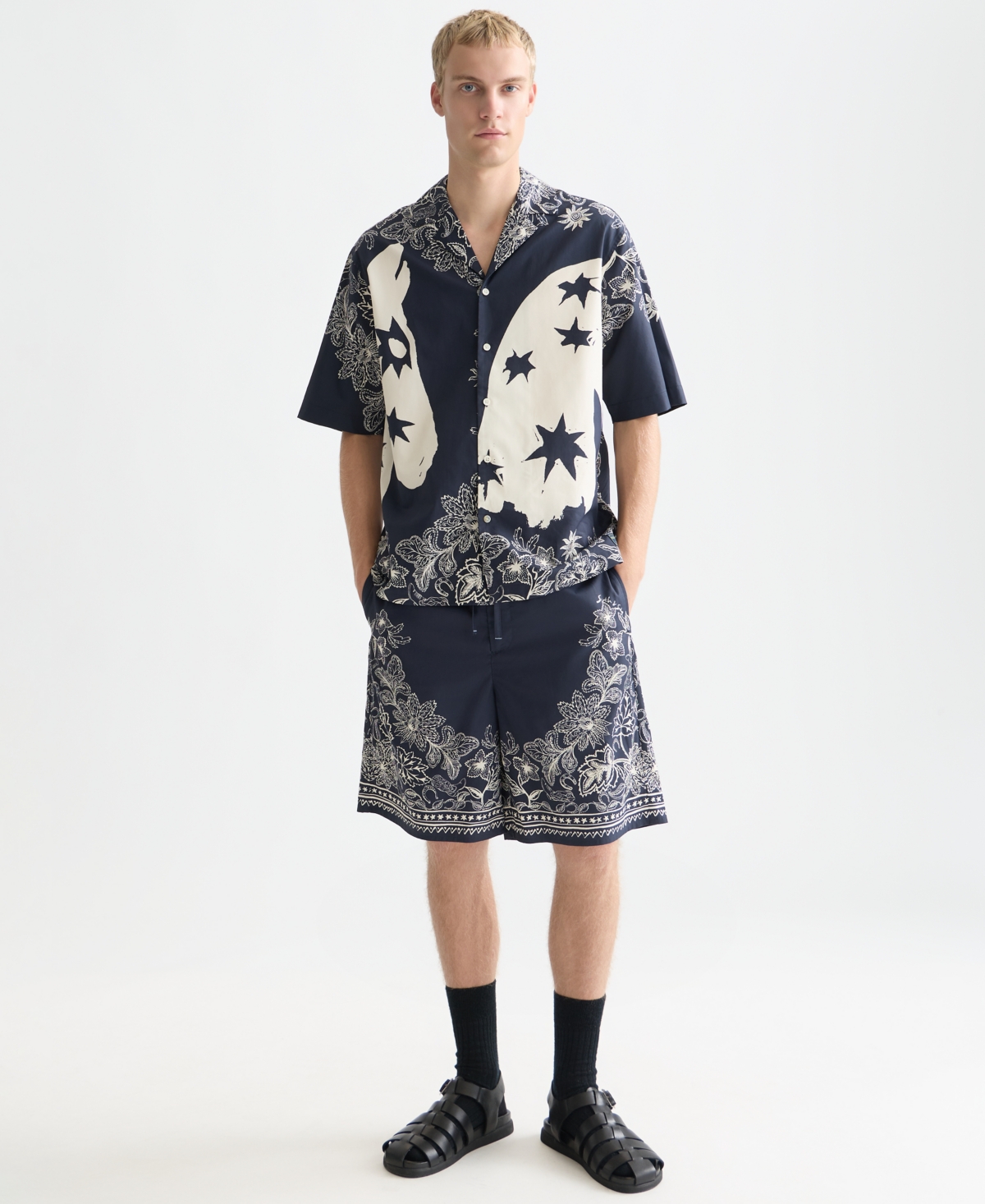 Scotch & Soda Men's Printed Short-Sleeve Shirt