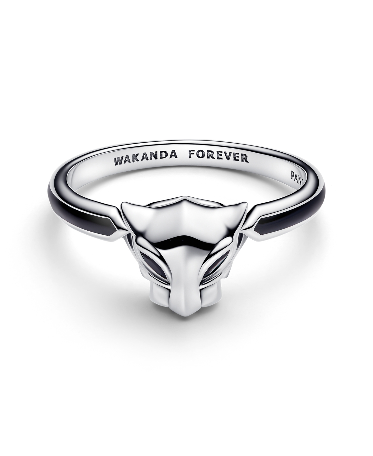 Pandora Marvel Black Panther Ring In Silver