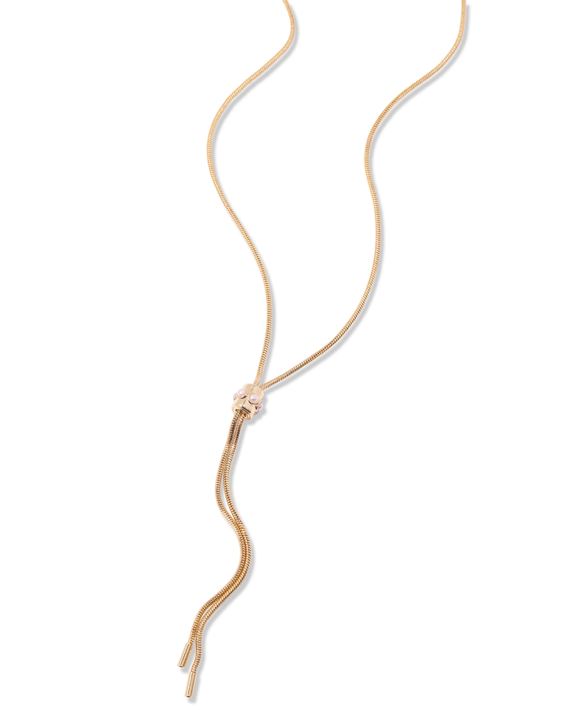 brook & york Gail Bolo Pearl Lariot Necklace