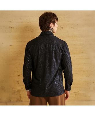 Men's Onyx Black Corroded-Tactile Shirt