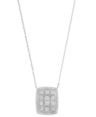 Diamond (1/2 ct. t.w.) Pendant Necklace in 14k White Gold