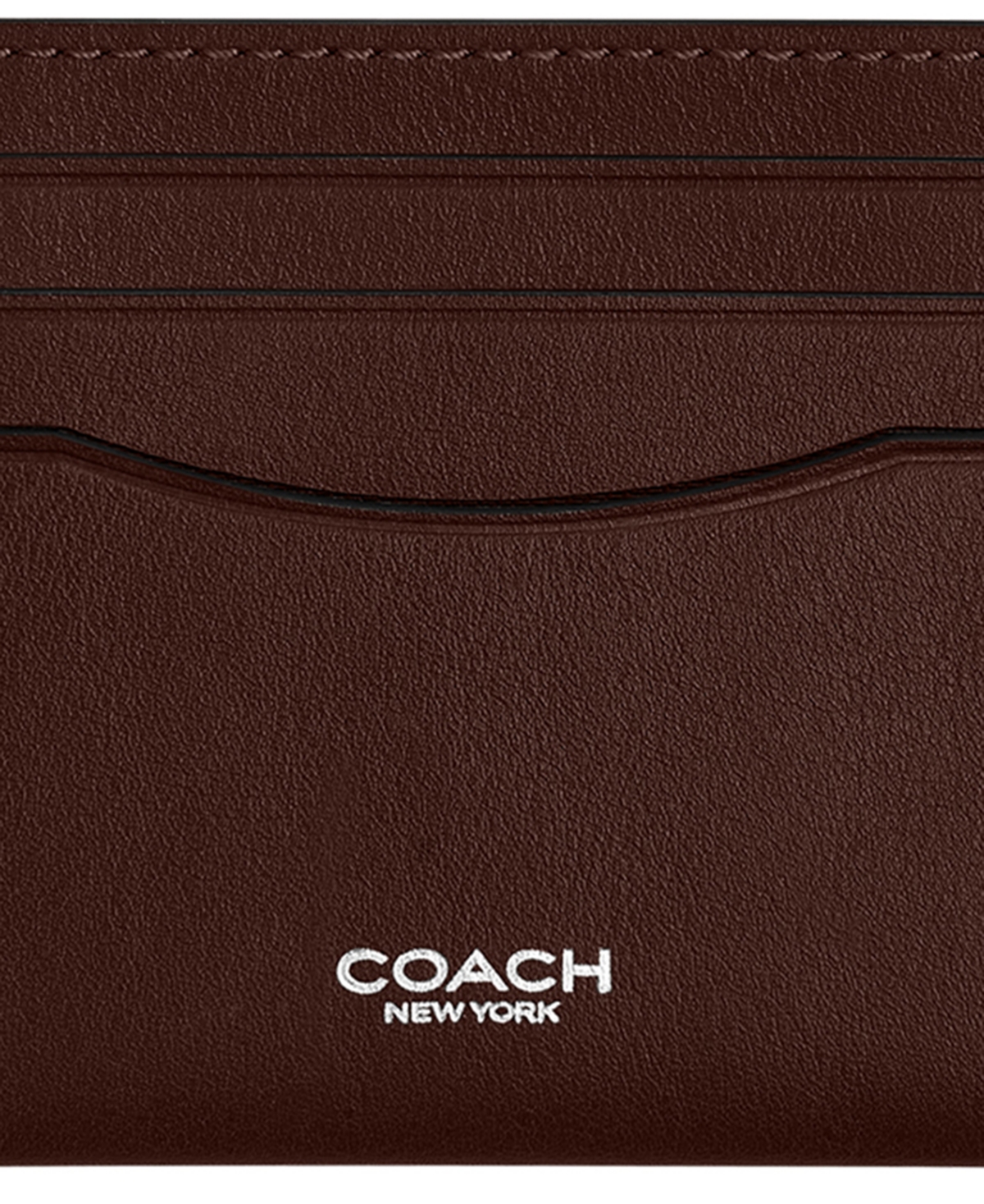 Coach Men's Leather Flat Card Case Wallet
