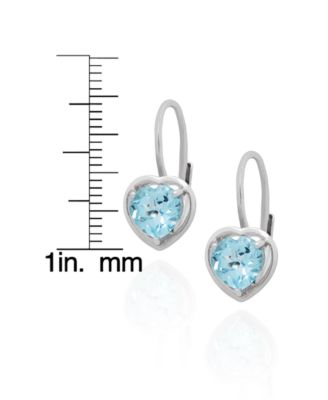 2-Pc. Blue Topaz Heart Pendant Necklace & Earrings Set (5.40 ct. t.w.) in Sterling Silver
