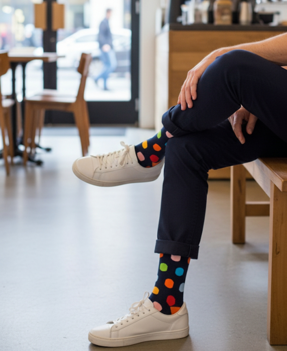 Love Sock Company Men's Big Polka Socks