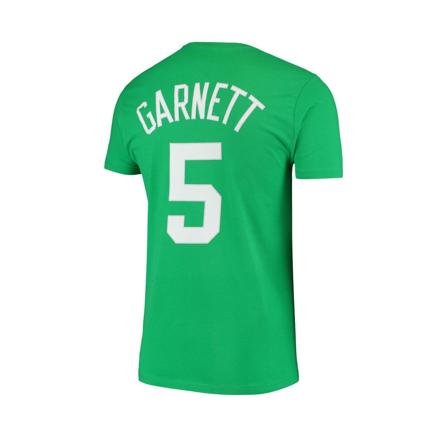 Men's Kevin Garnett Kelly Green Boston Celtics Hardwood Classics Stitch Name & Number T-Shirt