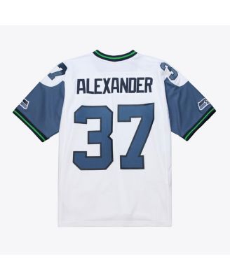 Men's Shaun Alexander White Seattle Seahawks 2005 Legacy Throwback Replica Jersey