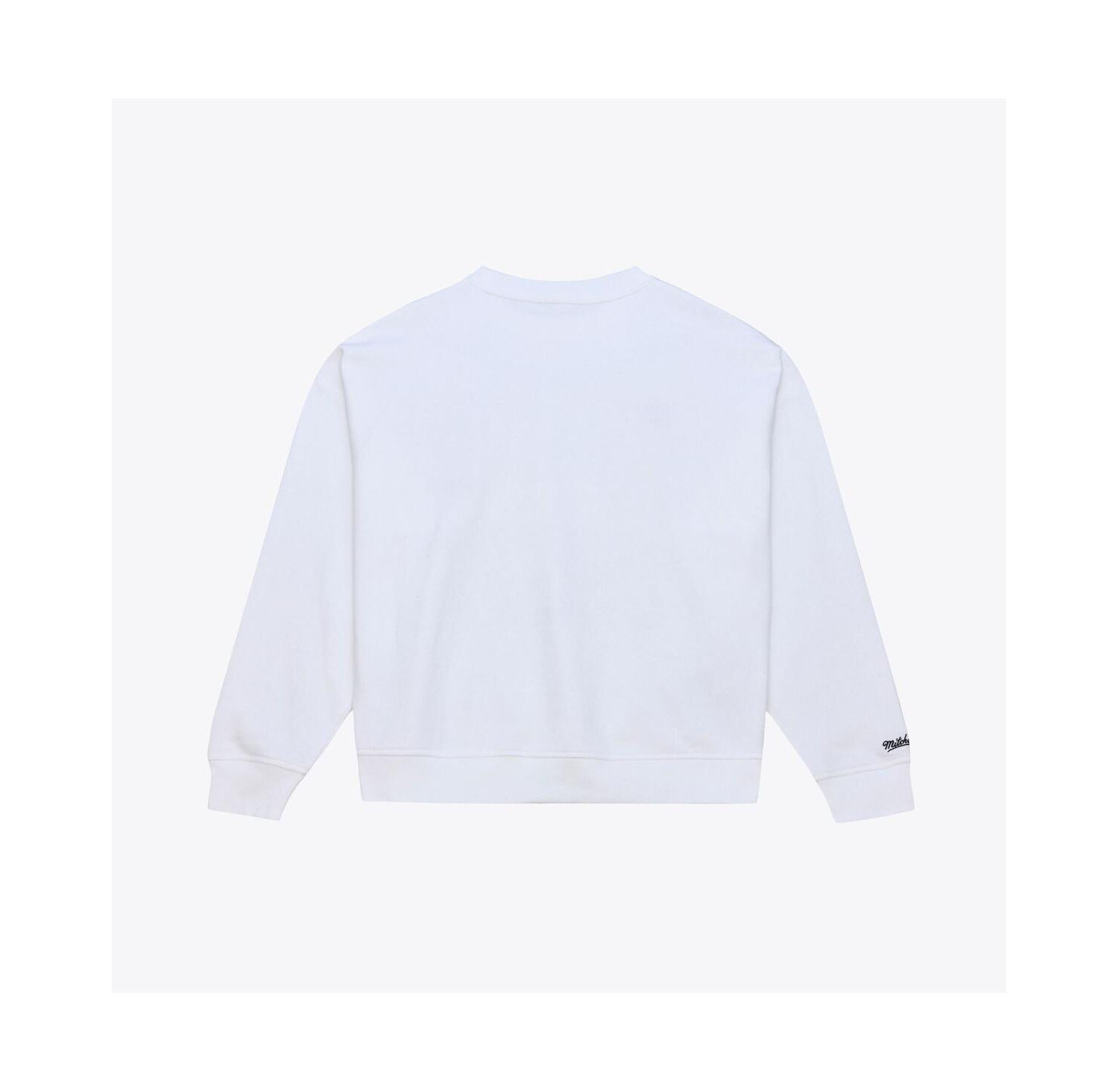 Women's White Los Angeles Lakers Lightweight Block Letter Sweatshirt