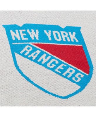 Men's Cream New York Rangers Centennial Retro Logo Sweater