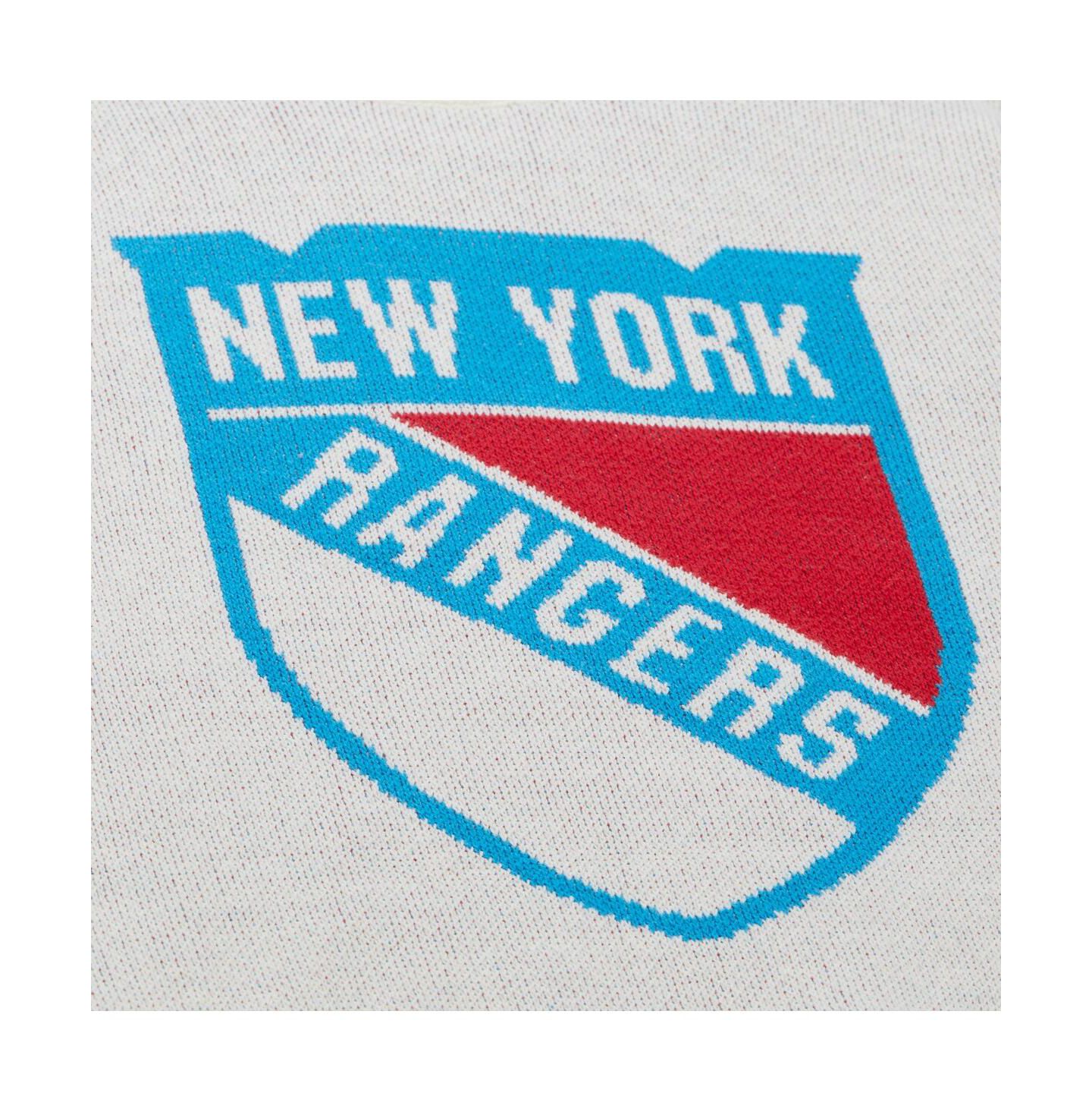 Мужской свитер Mitchell & Ness Cream New York Rangers Centennial Retro Logo — фото 3