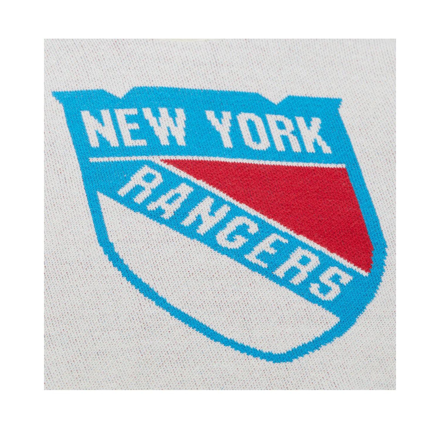 Men's Cream New York Rangers Centennial Retro Logo Sweater
