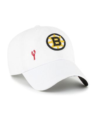 Women's White Boston Bruins Confetti Clean Up Adjustable Hat
