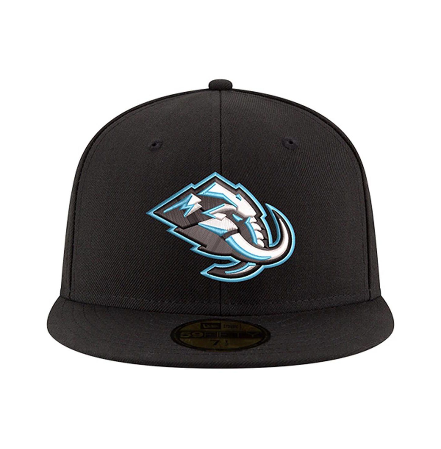 Мужская кепка New Era Black Utah Mammoth Core 59FIFTY Fitted Hat — фото 2