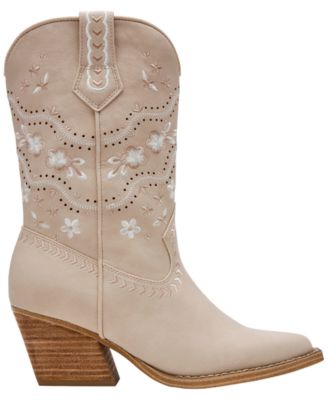 Women's Avita Pull-On Contrast Stitch Western Cowboy Boots