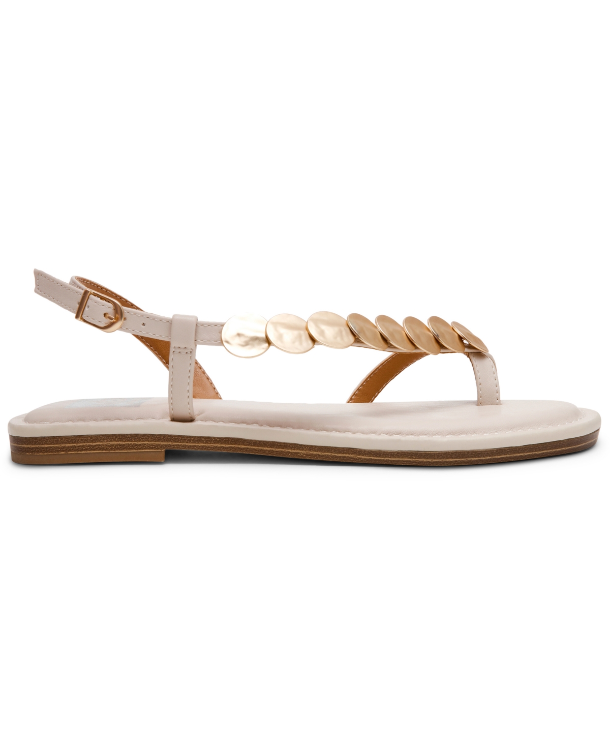 Dv Dolce Vita Women's Jetsy Embellished Jewelry Thong Asymmetrical Flat Sandals