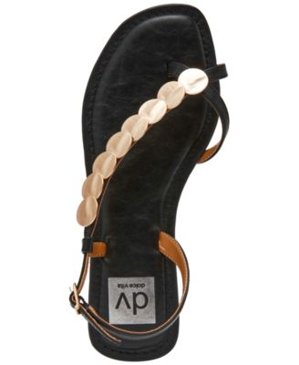 Women's Jetsy Embellished Jewelry Thong Asymmetrical Flat Sandals