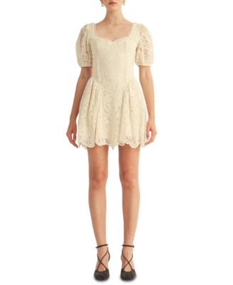 AROSE STUDIO, INC - Women's Amaline Balloon Sleeve Sweetheart Neck Mini Dress