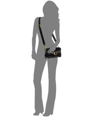 Crystal Beaded Fringe Tabby Medium Shoulder Bag 26