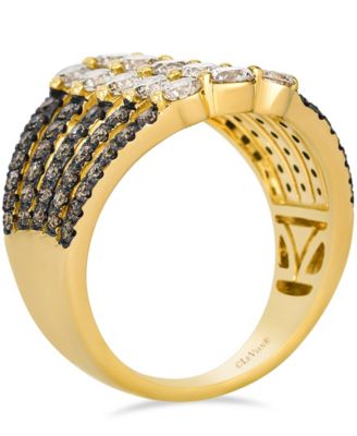 Nude Diamond (1.44 ct. t.w.) and Chocolate Diamond (0.72 ct. t.w.) Ring in 14k Honey Gold