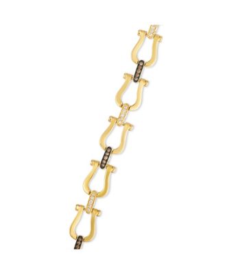Nude Diamond (0.20 ct. t.w.) and Chocolate Diamond (0.19 ct. t.w.) Bracelet in 14k Honey Gold