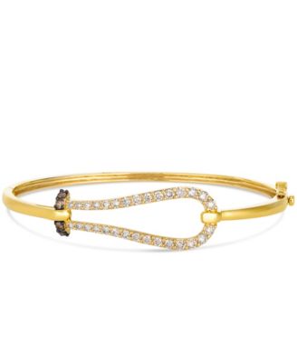 Le Vian - Nude Diamond (1.05 ct. t.w.) and Chocolate Diamond (0.14 ct. t.w.) Bangle in 14K Honey Gold