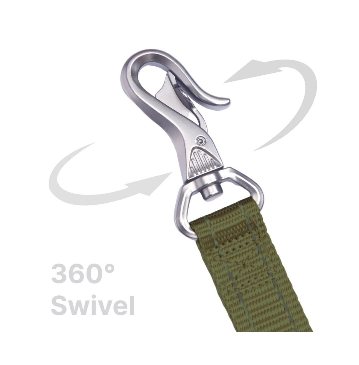 PetMarvel 4-6 Ft Shock Absorbing Tactical Dog Leash for Training.