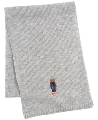 Polo Ralph Lauren - Men's Solid Denim Bear Scarf