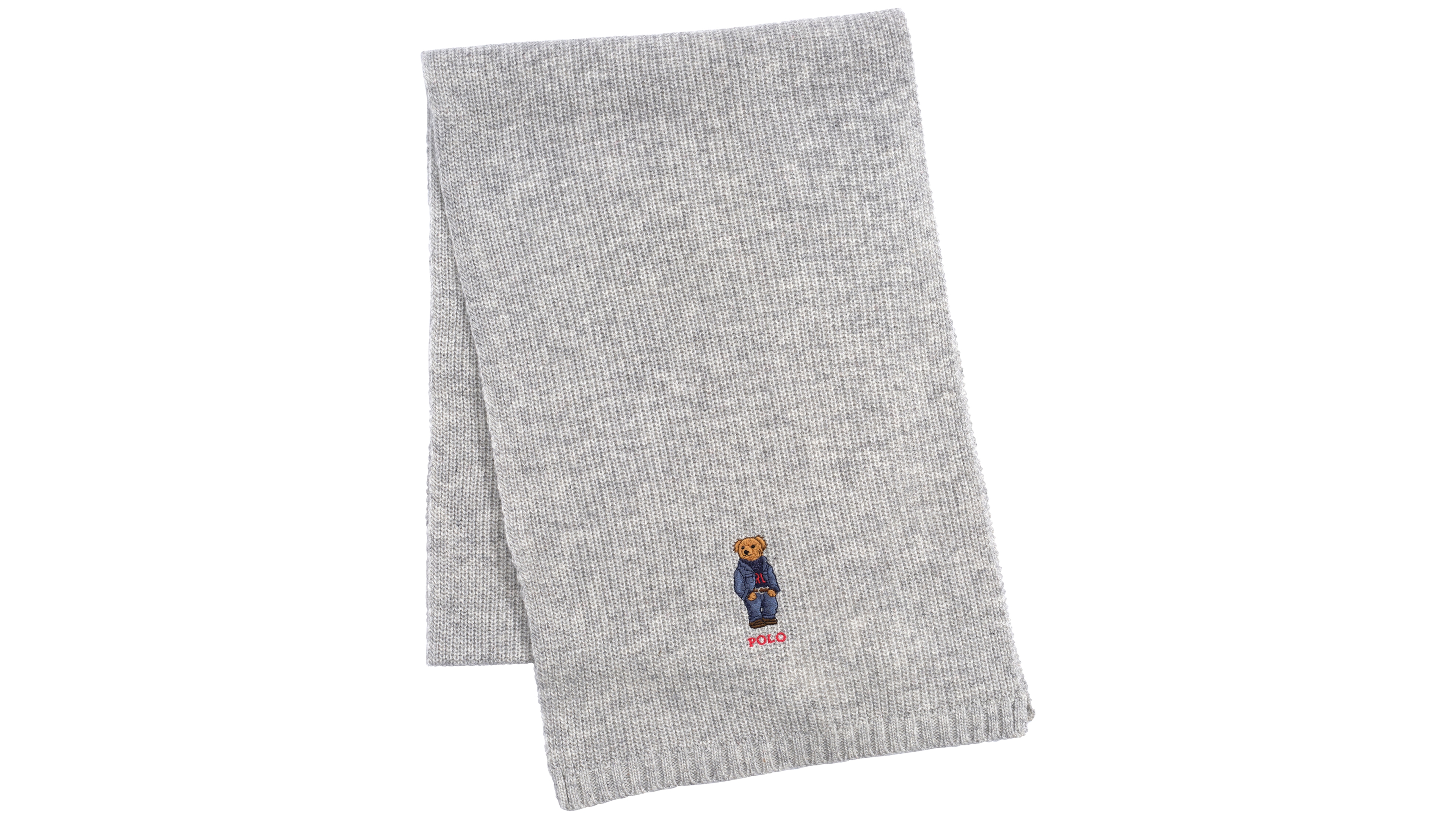 Polo Ralph Lauren Men's Solid Denim Bear Scarf