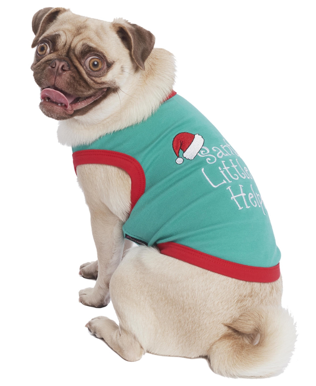 Parisian Pet Santa's Little Helper Holiday Dog T-Shirt