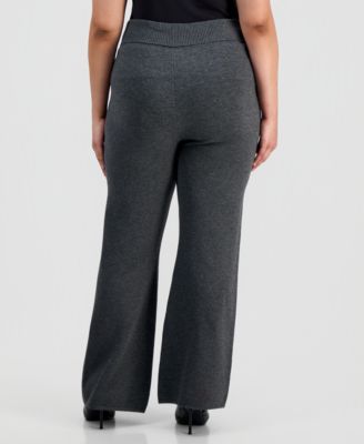 Trendy Plus Size Pull-On Flare-Leg Pants, Macy's Exclusive 