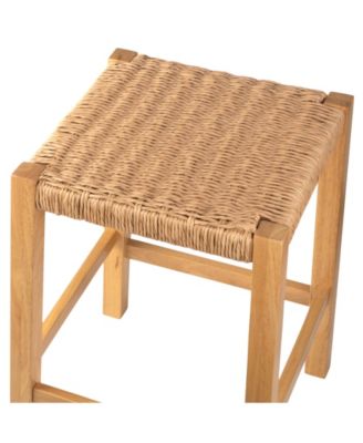 24" Wood Newport Counter Height Bar Stool