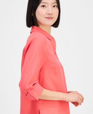 Women's 100% Linen Shirt, Created for Macy's