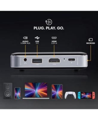 Luma 150 Pico Projector, Rechargeable Ultra Mini Projector w/60" Screen, Tripod & Case