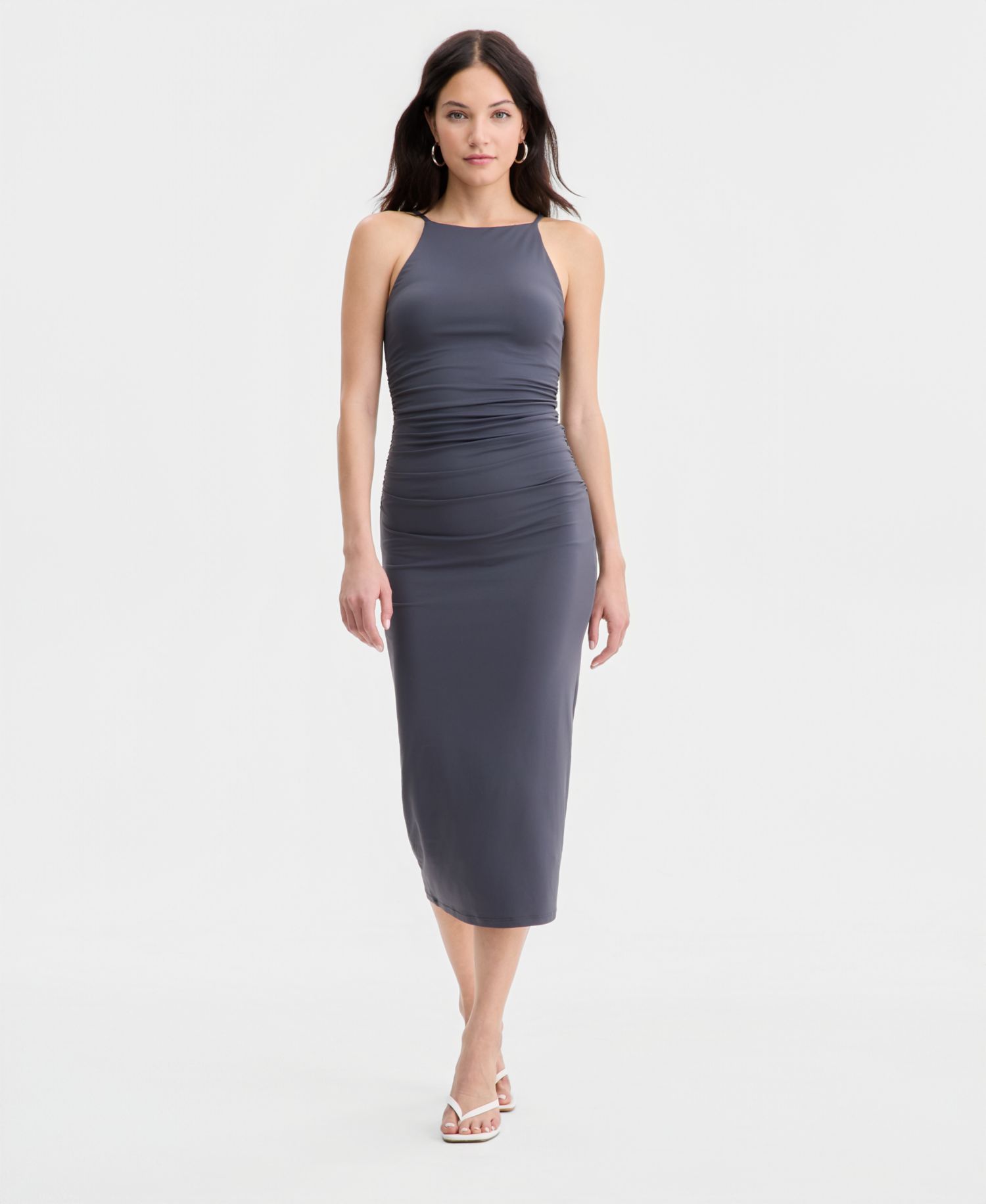 Women's Halter Bodycon Midi Dress
