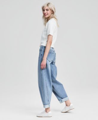 Women's Cuffed Barrel-Leg Jeans, Macy's Exclusive